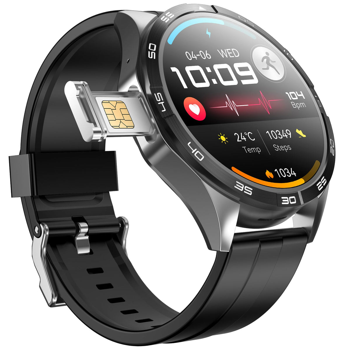 Pulsetech Watch PulseTech Nexus AMOLED Smartwatch - Med, Blodtryk, Blodiltnings måler ...
