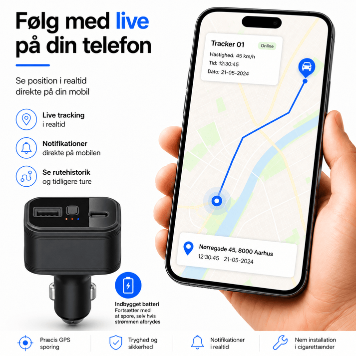 bedste gps tracker til bil cigaretstik