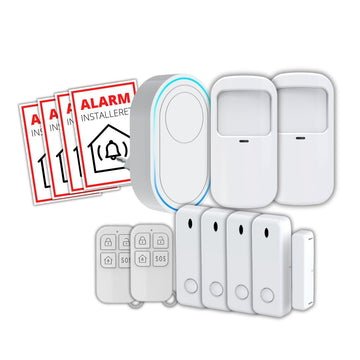 Smart Home Large Alarm System med Tuya app, Wifi (0-50M2)