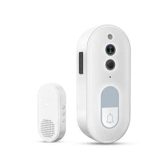 Smart Video Dørklokke med Kamera, App og Trådløs Ringeklokke – 4000 mAh