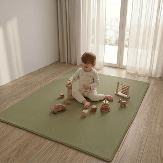 Tumlemåtten Legemåtte – Mint & Oliven (140 x 200 cm)