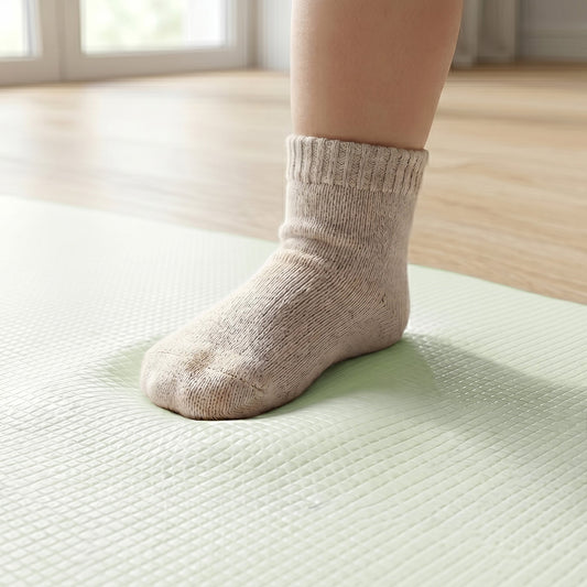 Tumlemåtten Legemåtte – Mint & Oliven (Ø140 CM)