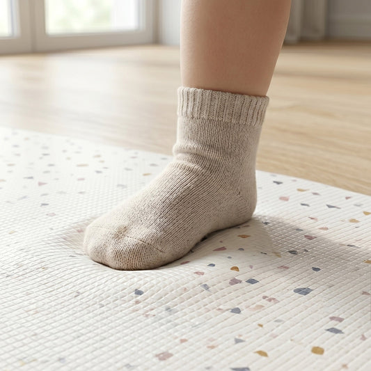 Tumlemåtten Legemåtte – Rainbow & Terrazzo (Ø140 CM)