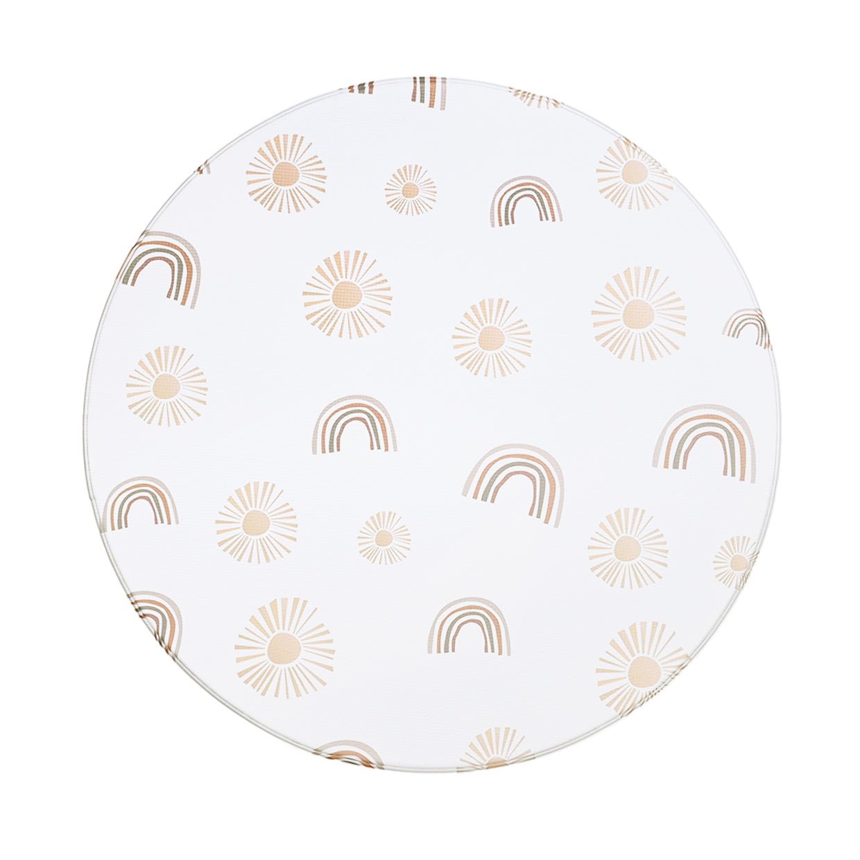 Tumlemåtten – Rainbow & Terrazzo (Ø140 CM)