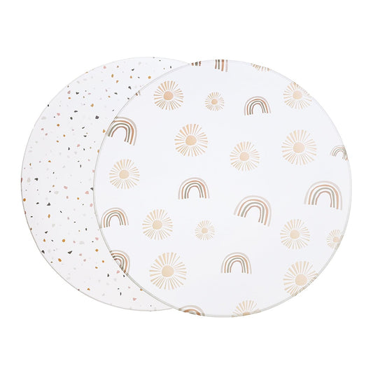 Tumlemåtten –  Rainbow & Terrazzo (Ø140 CM)