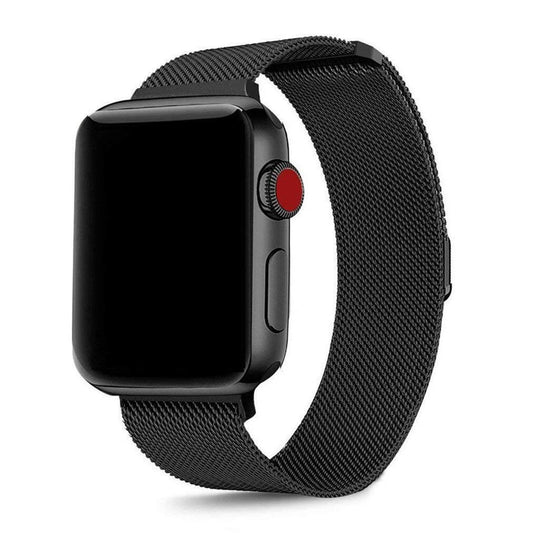 Apple Watch Mesh Rem i Rustfri Stål – Sort (42/44 mm)