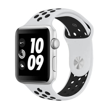 Apple Watch Sports Rem – Hvid/Sort (38/40 mm)