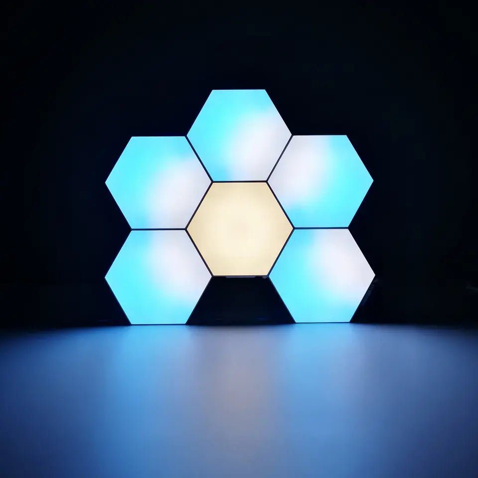 Appstyret Hexagon LED (6 Moduler) incl fjernbetjening
