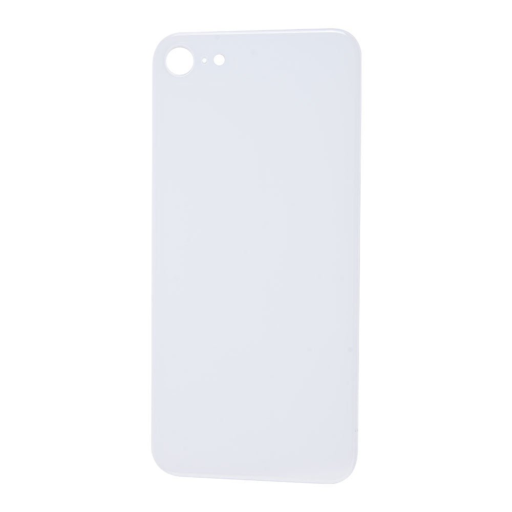 Bagsideglas til iPhone 8 - Hvid
