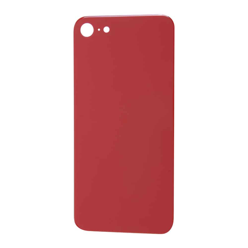 Bagsideglas til iPhone 8 - Red