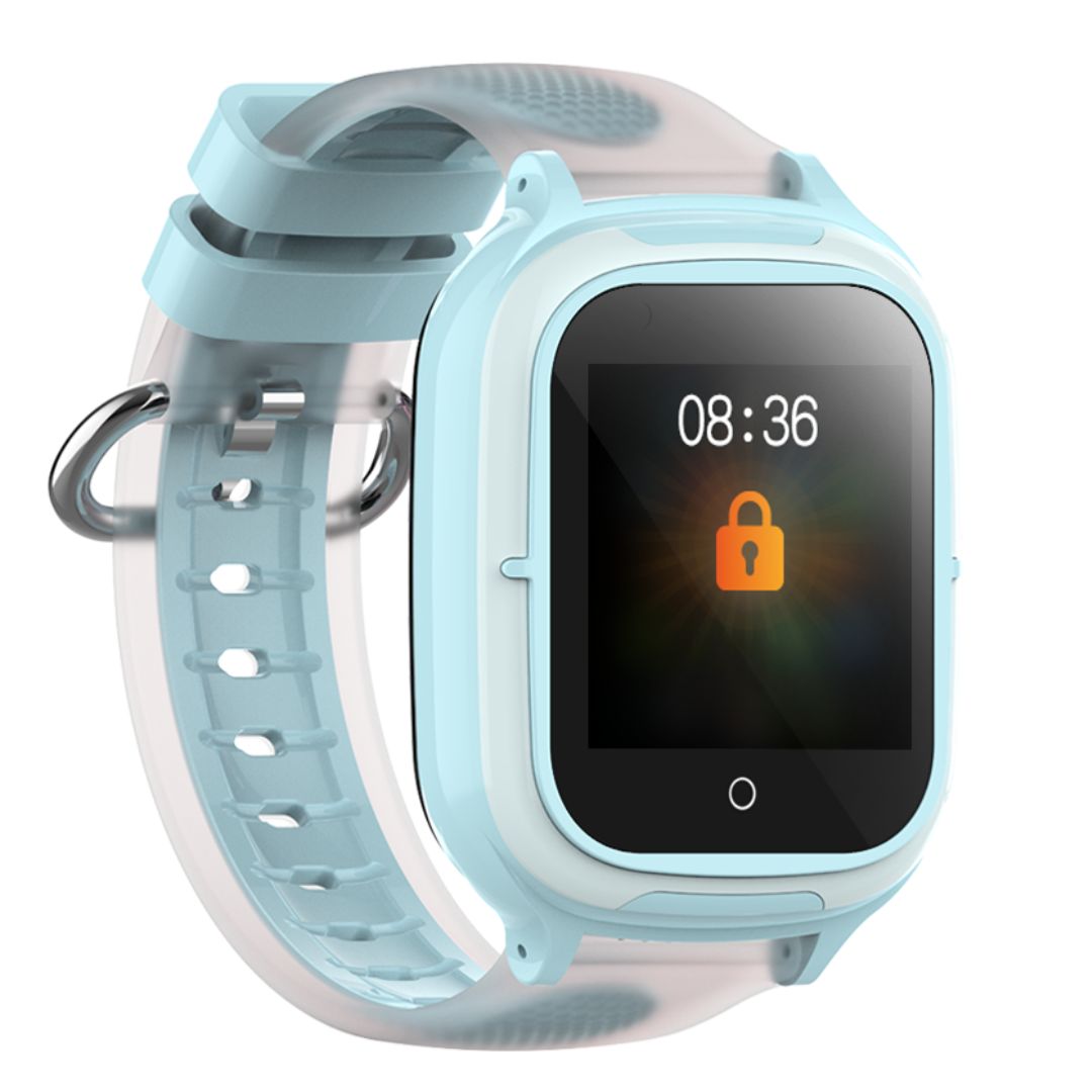 Børne Smart Watch- Blå - 4G, GPS tracker, Kamera, SOS funktion & meget mere!