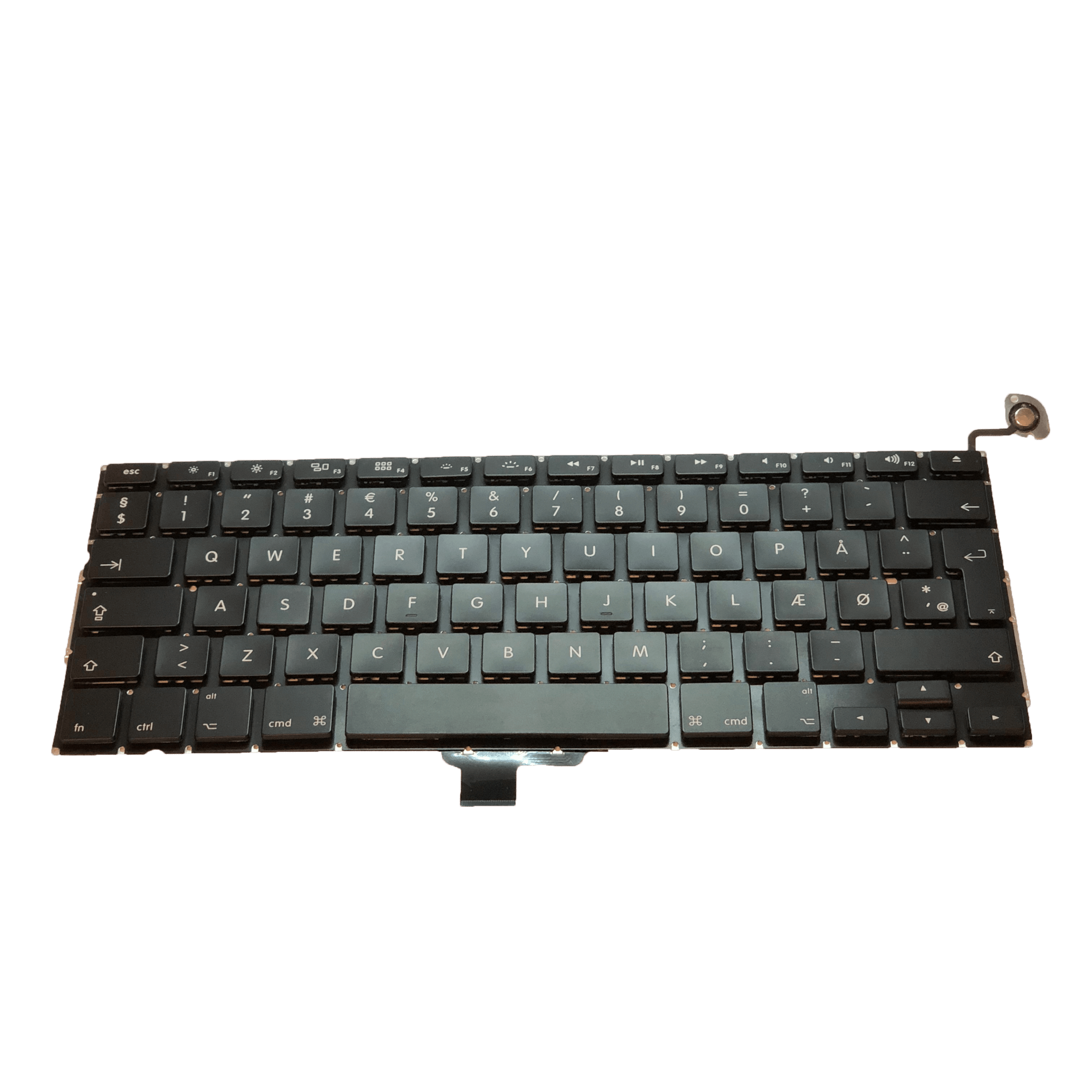 DK Layout Keyboard til MacBook Pro 13” 2009-2012 A1278