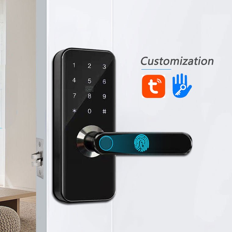 Fingeraftryk og numerisk kode dørhåndtag med Wifi og App - Perfekt til AIRBNB Hosts