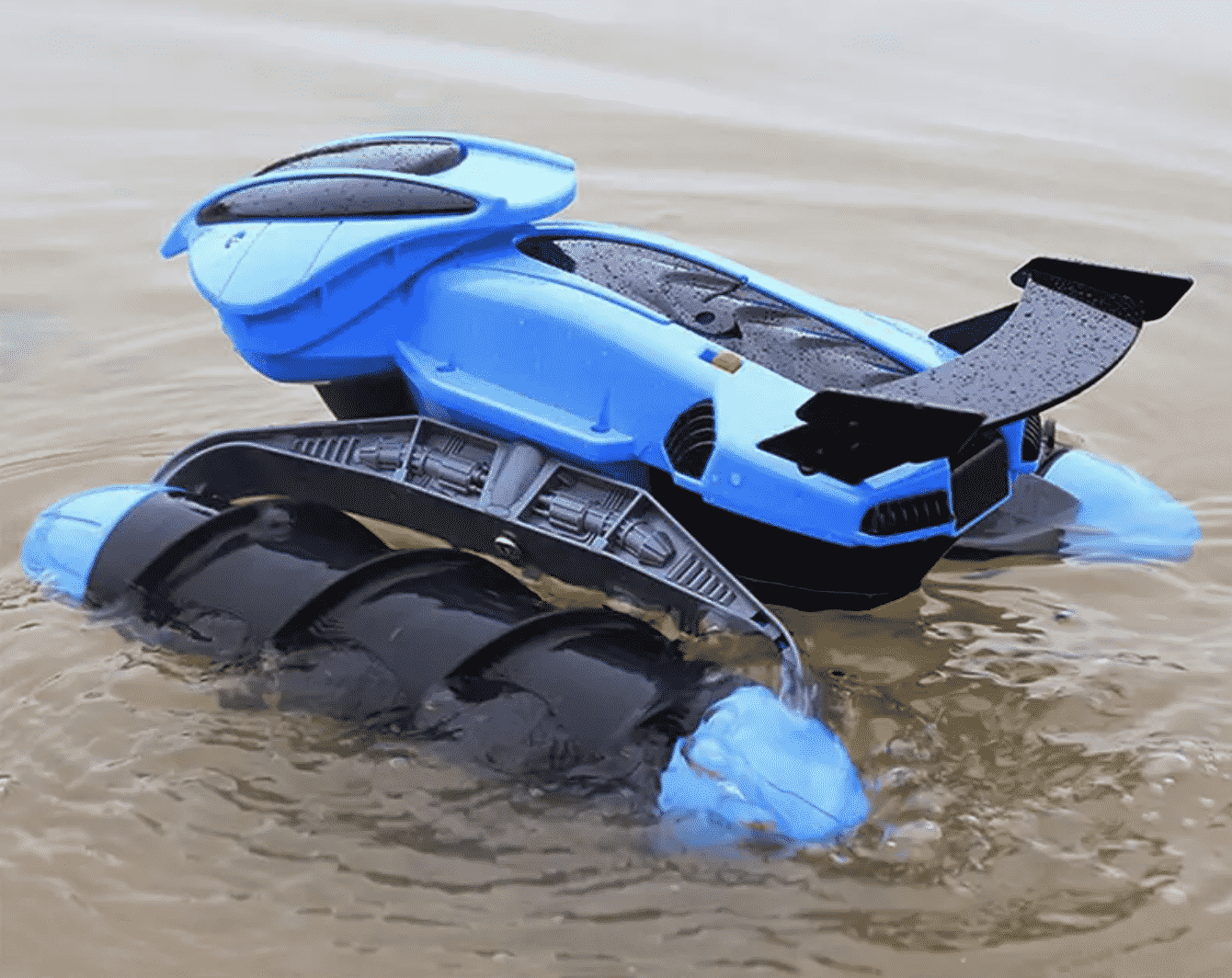 Fjernstyret Amfibie bil - Kører over alt, også på vand, sand og i Sne!