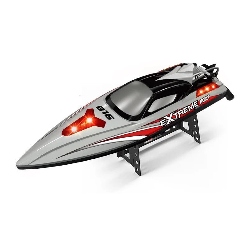 Fjernstyret Highspeed Speedbåd - Fart på 55 km/t - Batteri, fjernkontrol og oplader medfølger!