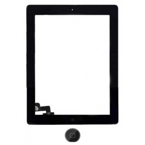 iPad 2 Glas (Digitizer/Touch) Sort