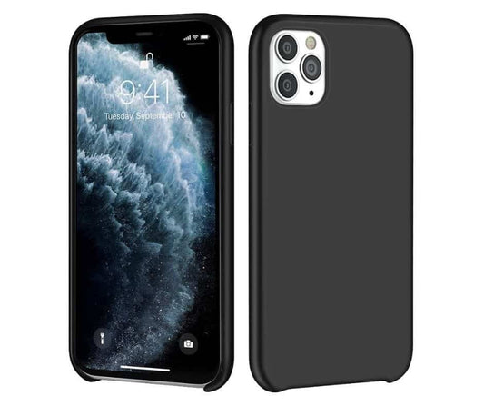 IPHONE 11 Pro Max LIQUID SILIKONE COVER - Black