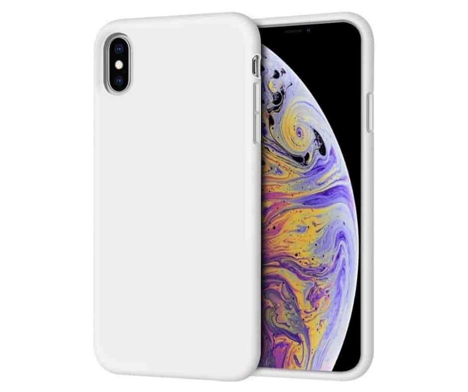IPHONE XS Max LIQUID SILIKONE COVER - Hvid