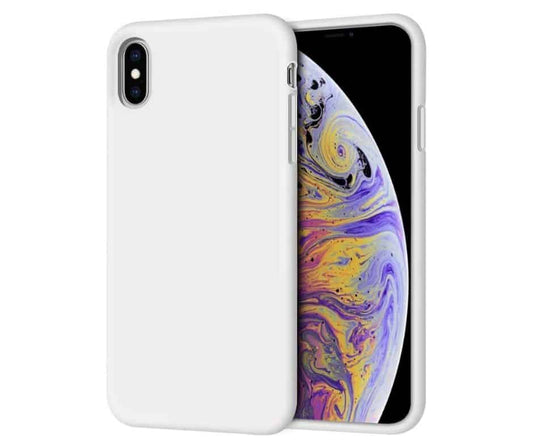 IPHONE XS Max LIQUID SILIKONE COVER - Hvid