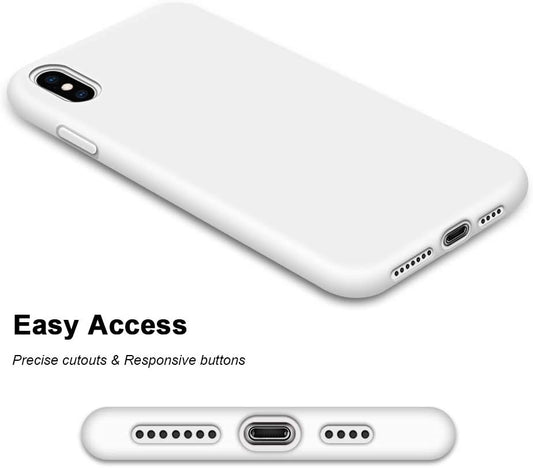 IPHONE XS Max LIQUID SILIKONE COVER - Hvid