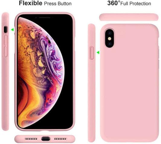 IPHONE XS Max LIQUID SILIKONE COVER - Pink