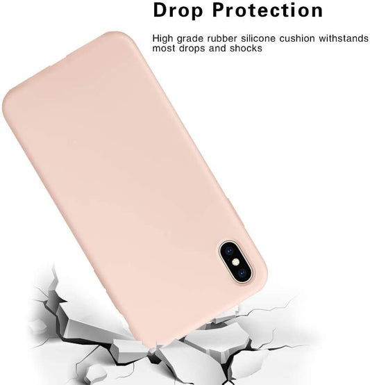 IPHONE X/XS LIQUID SILIKONE COVER - Pink