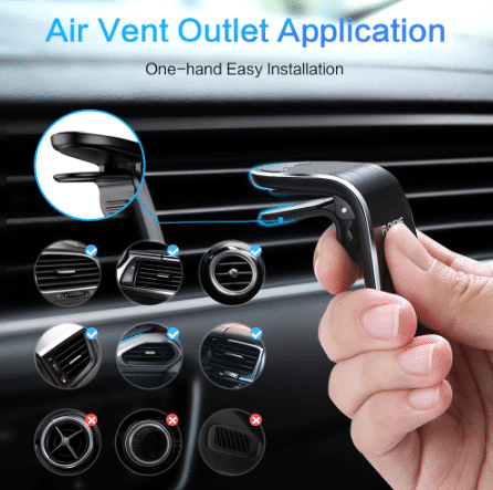 Magnetisk Mobilholder til bilens luftkanal