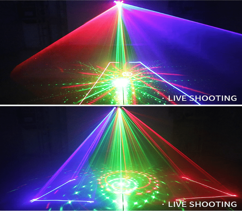 Rave Party - 3-i-1 Laser, Scanner, & Strobe Scene/ Diskoteks belysning