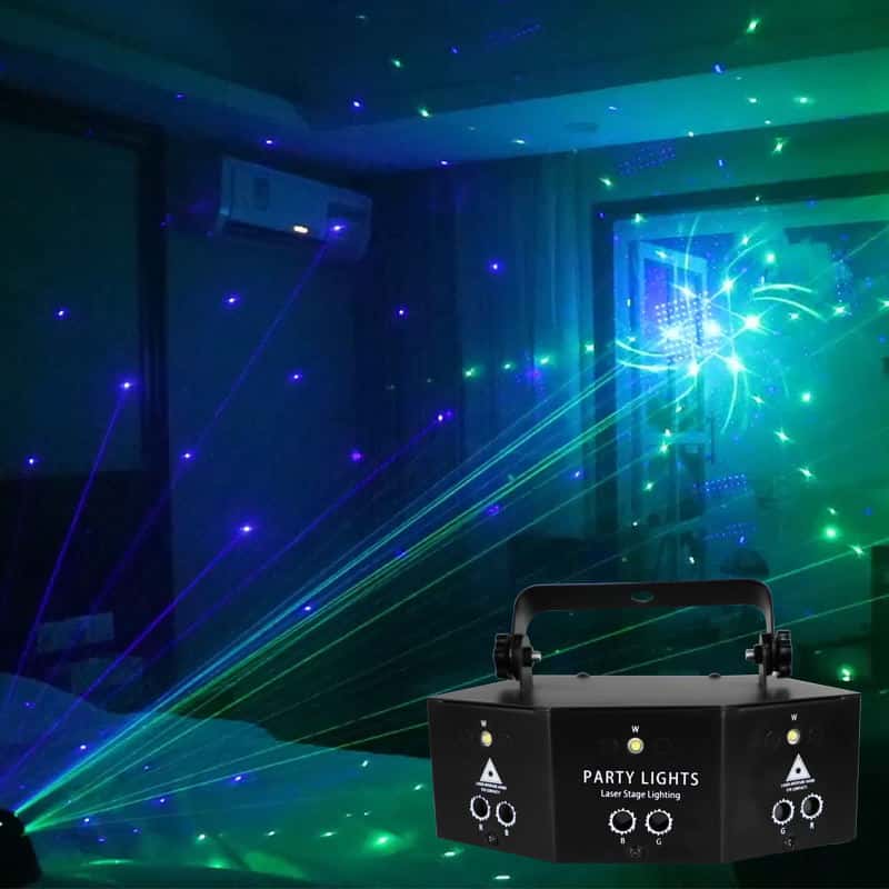 Rave Party Laser - Lyseffekt / Auto Musikstyring