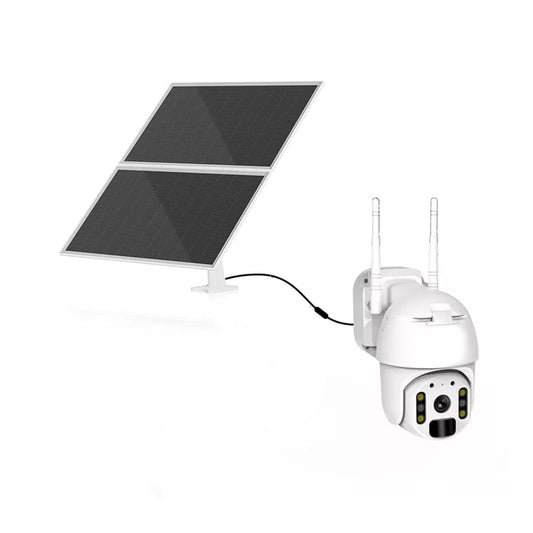 Udendørs Fuld HD 4G Solcelle drevet Overvågningskamera med motorstyret Pan/Tilt funktion og App