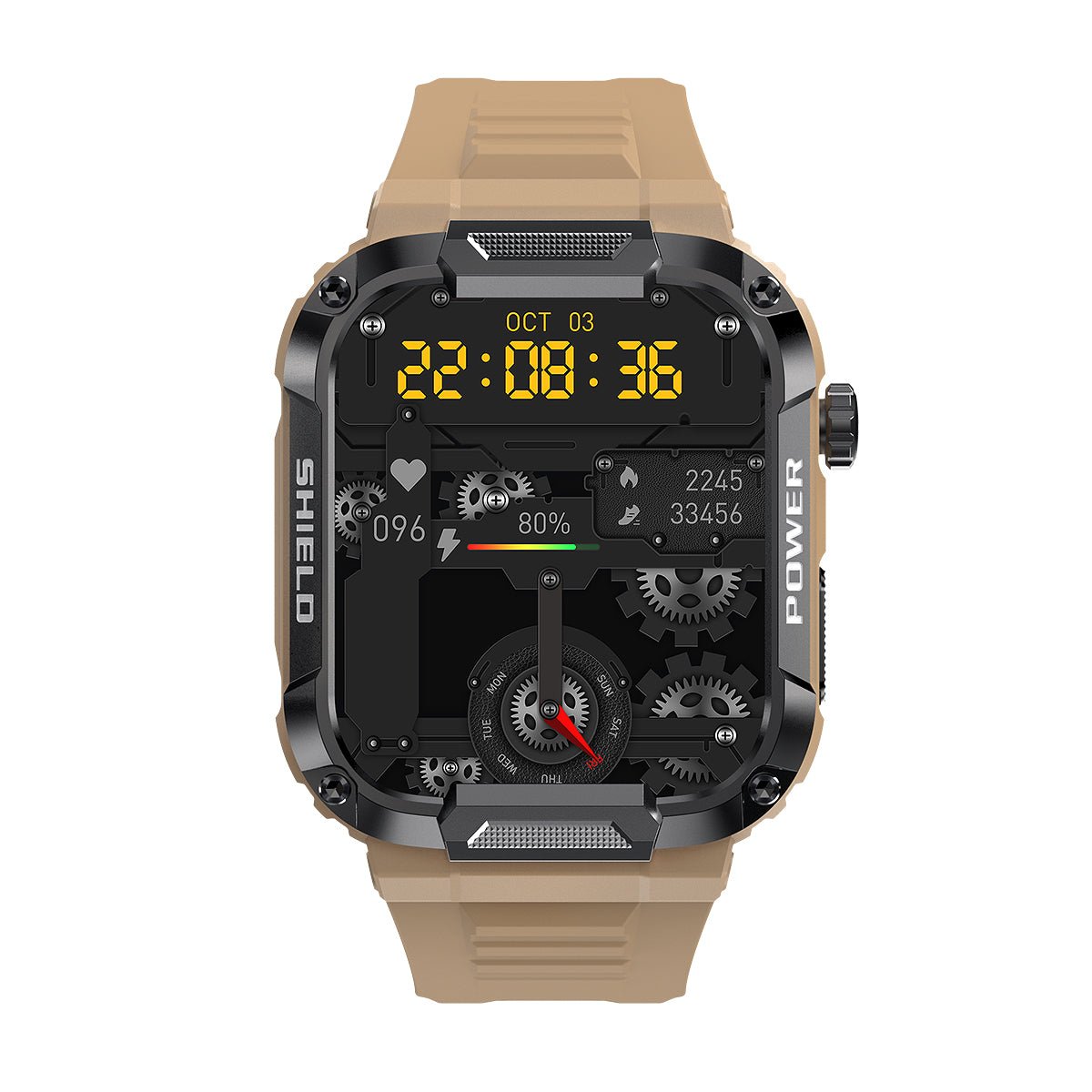 VivoArmor Pro Smartwatch - Vandtæt Smartwatch måler puls, søvn, Blodiltning og meget mere!